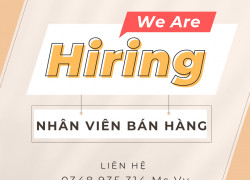 Cần tuyển 3 nhân viên bán hàng: Trực quầy hàng