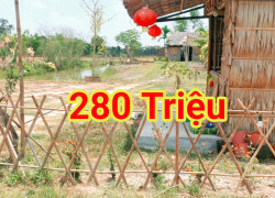 280 Triệu sang Tên 1000m2 có Thổ Cư, Gần DT 818, mỗi tháng trả thêm 3 triệu
