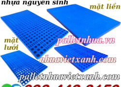 Pallet nhựa lót sàn không chân 1000x600x35mm nhựa nguyên sinh