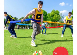Dây thun chơi : ĐÔNG – TÂY – NAM – BẮC .dây thun dài chơi trò chơi team building