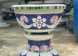 Cơ sở chậu hoa Thế Sơn - chậu hoa dán sành sứ