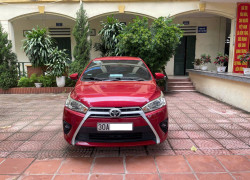 Gia đình cần bán chiếc xe ô tô Toyota Yarit 1.3 G sx 2015 màu đỏ