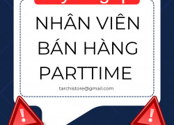 Việc làm sinh viên - Nhân viên bán hàng tại Tarchi Store khu vực TPHCM