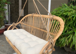 Ghế xích đu đôi mây