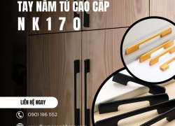 Tay nắm cửa tủ quần áo dạng thanh dài NK170 | Zalo 0901 196 552