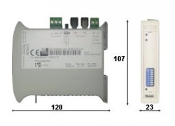 HD67117F: CANopen / Optic Fiber - Repeater - Extender bus line
