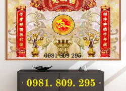 Tranh gạch phòng thờ mới 3d HN999