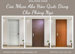 Cửa Nhựa Abs Hàn Quốc Dùng Cho Phòng Ngủ
