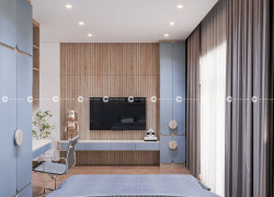Combo Phòng Ngủ Trẻ Em Thiết Kế Hiện Đại Tone Xanh