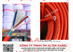Cáp Fr/ dây tín hiệu báo cháy 2x1.5 chống cháy Altek Kabel