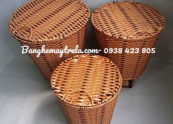 Giỏ đựng đồ mây nhựa giá rẻ