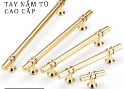 Tay nắm tủ dạng thanh tròn tân cổ điển NK207 | Zalo 0901 196 552
