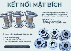 Khớp nối ren công nghiệp,khớp nối mềm dẫn xăng dầu, khớp nối mềm chống rung cho trạm bơm công nghiệp