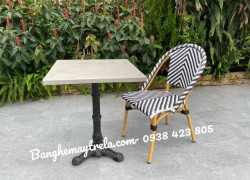 Ghế nhựa giả mây cafe giá rẻ