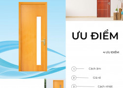 Cửa gỗ mdf veneer cửa phòng