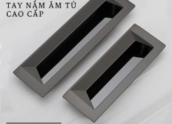 Tay nắm âm tủ dạng trơn cao cấp NK223 | Zalo 0901 196 552