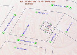 Chính chủ gửi bán nhanh 62.3m2 đất xóm Bãi, Uy Nỗ, Đông Anh giá chỉ 55 triệu/m2 rẻ hơn thị trường 10 giá