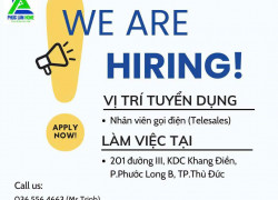 MẠI PHÚC LÂM HOME tuyển 10 telesales BĐS