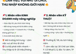 Tuyển nhân viên kinh doanh đi làm ngay tại Bắc Từ Liêm