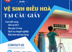 Vệ sinh điều hòa tại Cầu Giấy – Giảm 30% điện năng