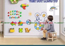 Bảng từ trắng dán tường đa năng viết bút lông Hàn Quốc