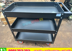 Xe Đẩy Cơ Khí 3 Tầng – Chịu Tải Tốt, Di Động Linh Hoạt