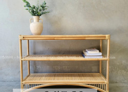Tủ mây tre đan 3 tầng để nhiều đồ