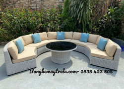Sofa ghép mây nhựa