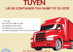 TUYỂN DỤNG LÁI XE CONTAINER