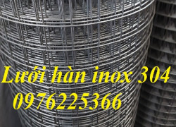 Lưới hàn inox 304 ô 3.5cm dày 2.5ly