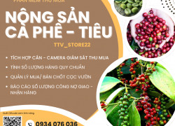Phần mềm mua bán, quy chuẩn hàng Cafe, Hồ Tiêu và Phân bón