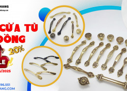 Ưu đãi 20% tay nắm cửa tủ bằng đồng tại F-Home Nam Khang
