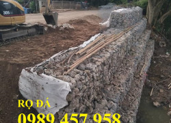 Chuyên Rọ đá mạ kẽm 2x1x0,5m, Rọ đá hộc 2x1x1, Rọ thép bọc nhựa