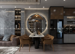 Tủ bếp Acrylic Hiện Đại Chống Trầy Xước Và Ẩm Mốc