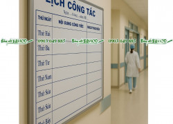 Bảng lịch công tác – ghi chú khoa học