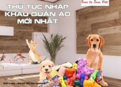 Thủ tục hải quan nhập khẩu đồ chơi thú cưng