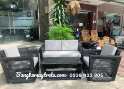 Bàn ghế sofa giả mây