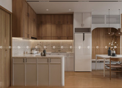 Tủ Bếp Gỗ Công Nghiệp MDF Hiện Đại Thông Minh