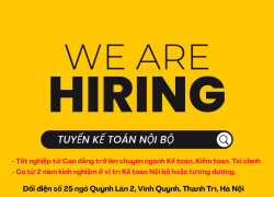 TUYỂN KẾ TOÁN NỘI BỘ