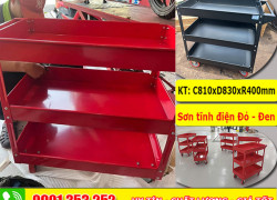 Kệ 3 ngăn đựng đồ nghề cơ khí tại HCM – Giải pháp tối ưu cho xưởng và gara