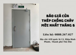 Báo Giá Cửa Thép Chống Cháy Mới Nhất Tháng 6