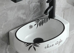 Lavabo Treo Tường Góc Phải Chiếc Lá MTLA