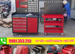 Tăng hiệu suất làm việc với xe đẩy 3 tầng chuyên dụng cho cơ khí