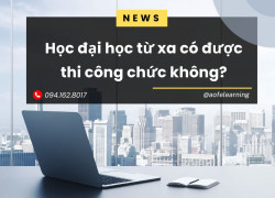 Học đại học từ xa có được thi công chức không?