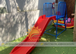 Cầu trượt đơn nhựa composite trẻ em, máng trượt hồ bơi