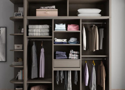 Tủ Quần Áo Gỗ Công Nghiệp MDF Cánh Lùa Có Kệ Trang Trí