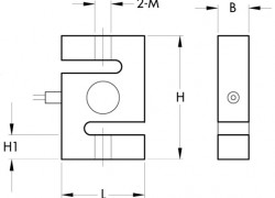 Load cell dạng chữ S CS20 Sx Pavone Italia