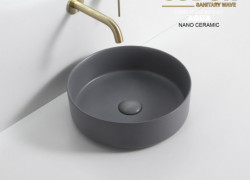 Lavabo Đặt Bàn Tròn Màu Xám CODOR LA41