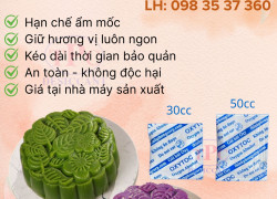 Gói Hút Oxy – Oxytoc 30cc Cho Bánh Trung Thu: Giải Pháp Bảo Quản Hiệu Quả & An Toàn