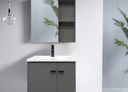 Tủ Lavabo Nhà Tắm Nhôm Tổ Ong Xám Đậm Cao Cấp MTTN-7639
